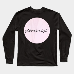 Steminist in marble pink Long Sleeve T-Shirt